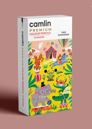 Packaging illustrations for Kokuyo Camlin