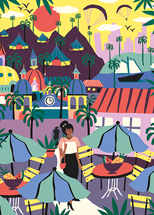 Travel illustrations Pacific Alliance